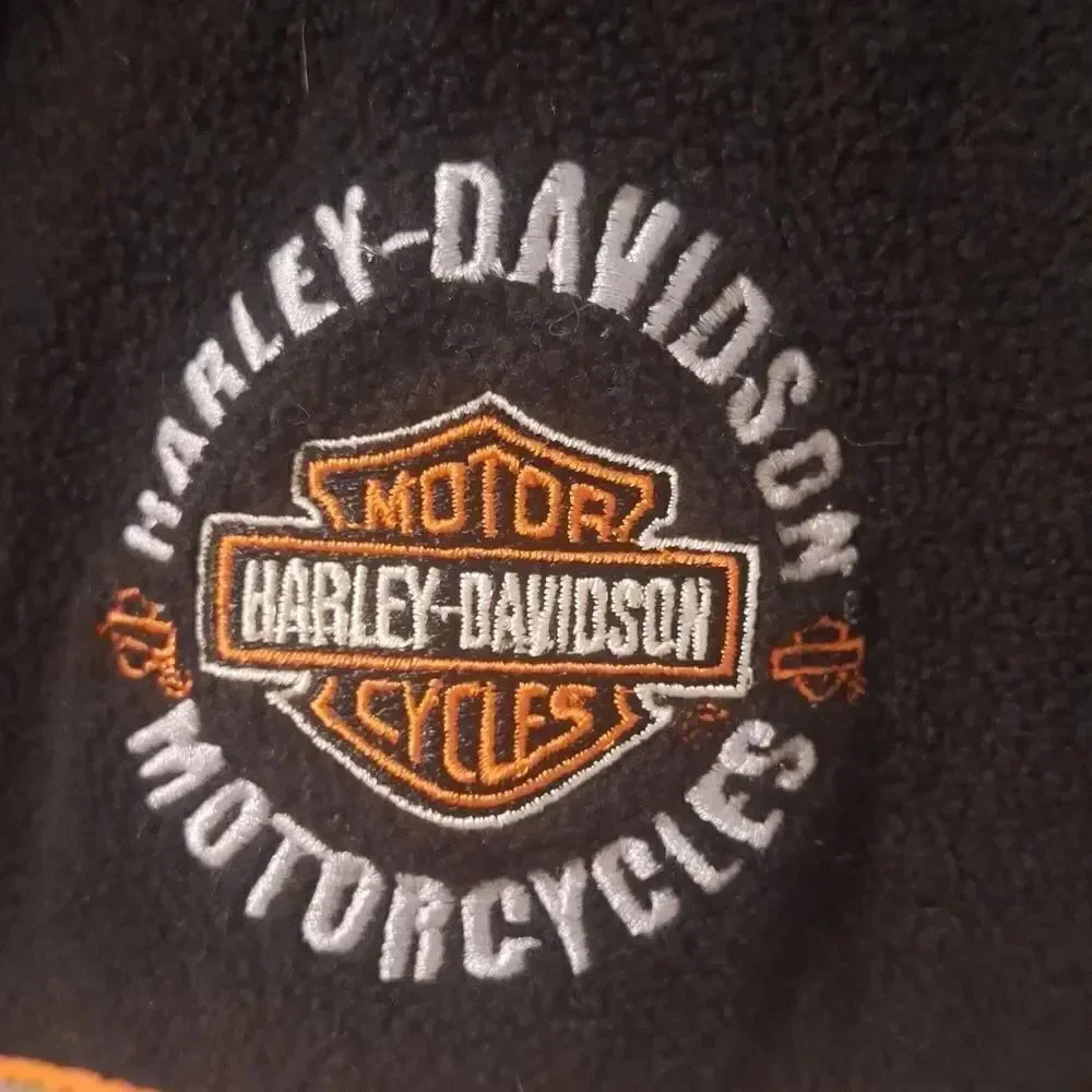 Harley Davidson motorcycles reversible fleece vest L 14/16